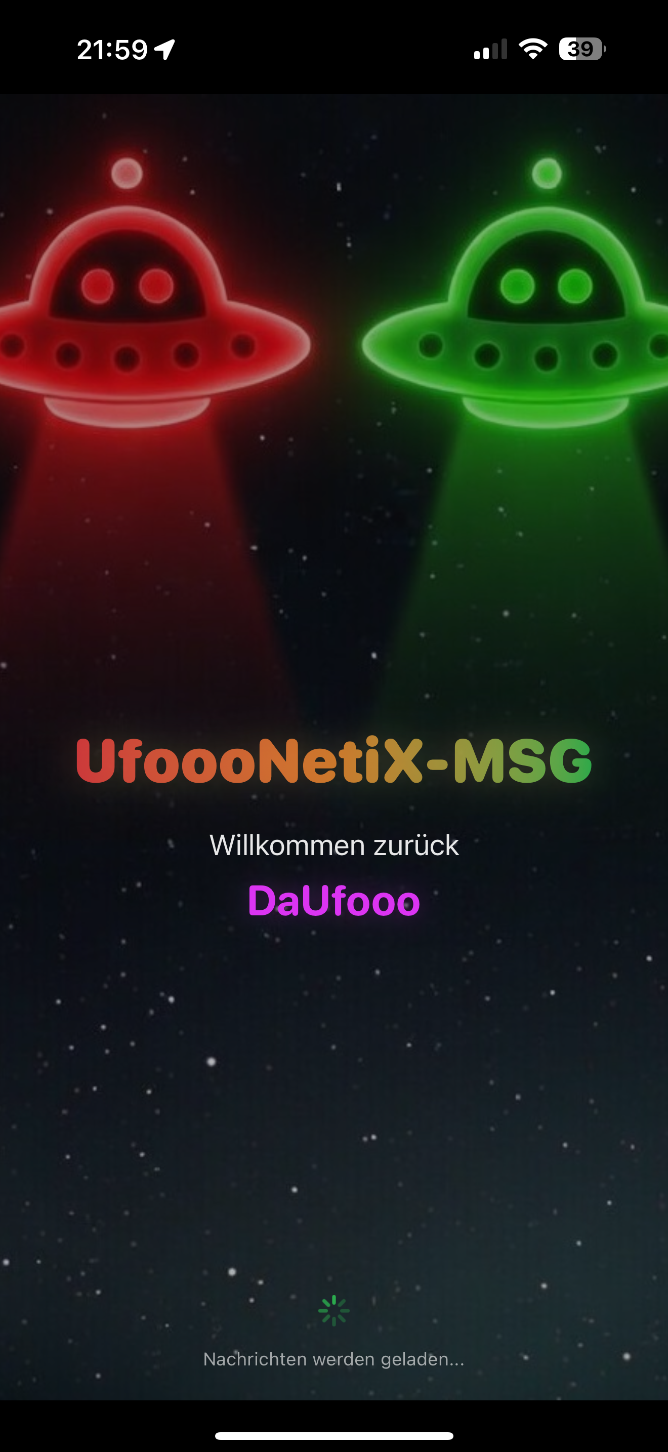 UfoooNetiX MSG – Willkommen zurück: App-Start mit animierten UFOs